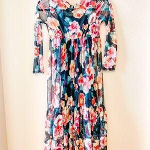 Girls Sheer Long Dress